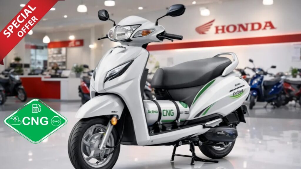 Honda Activa CNG 2026 की एंट्री, पेट्रोल से सस्ती सवारी का दावा और शानदार फीचर्स 90Km/L माइलेज ।